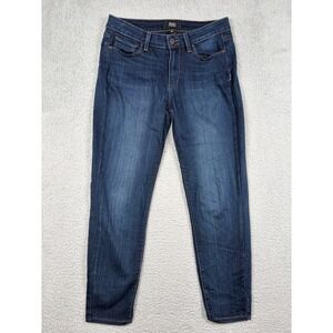 PAIGE Verdugo Crop Skinny Jeans Dark Wash Denim Blue Womens 30 Made in USA